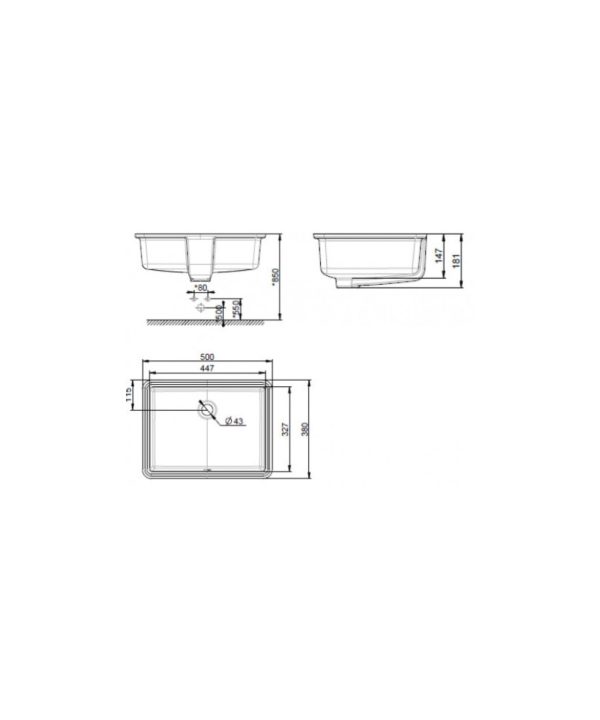 Thin Touch Square CCASF514 Specs-2000x2400