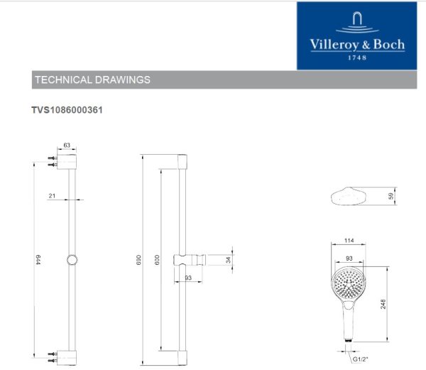 TVS1086000361 Dimension TVS1086000361 Dimension