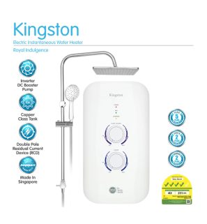 707 Kingston Instant Water Heater with Rain Shower (White)