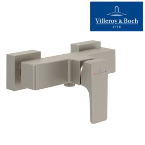 Villeroy & Boch TVS12500100064 Architectura Square Single-lever shower mixer, Brushed Nickel Matt