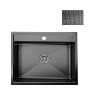 Esfera EKS6552NGM Embossed Nano Sink (Gunmetal)